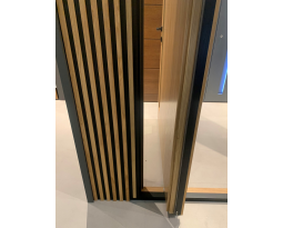 Drzwi na zawiasie Pivot | drzwi drewno aluminium