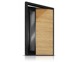 Drzwi na zawiasie PIVOT model L-2 | Drzwi na zawiasie PIVOT model P-1, Producent drzwi zewnętrznych, okien, stolarki drewnianej